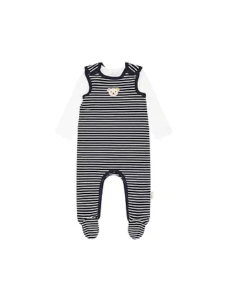 STEIFF | Ensemble bébé barboteuse et t-shirt | dunkelblau